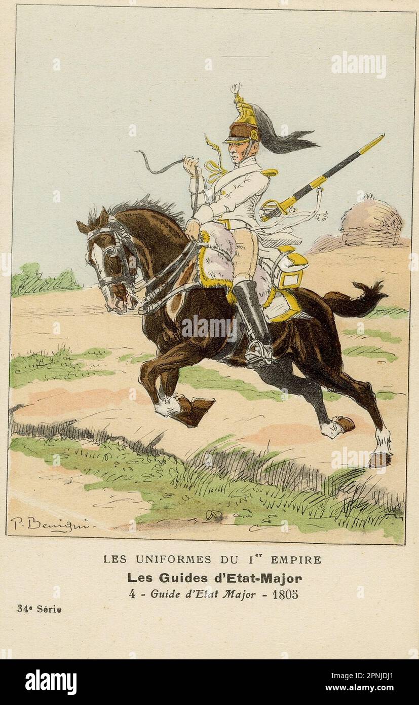 Guida d'état-Major, 1805 - 1er Empire Foto Stock