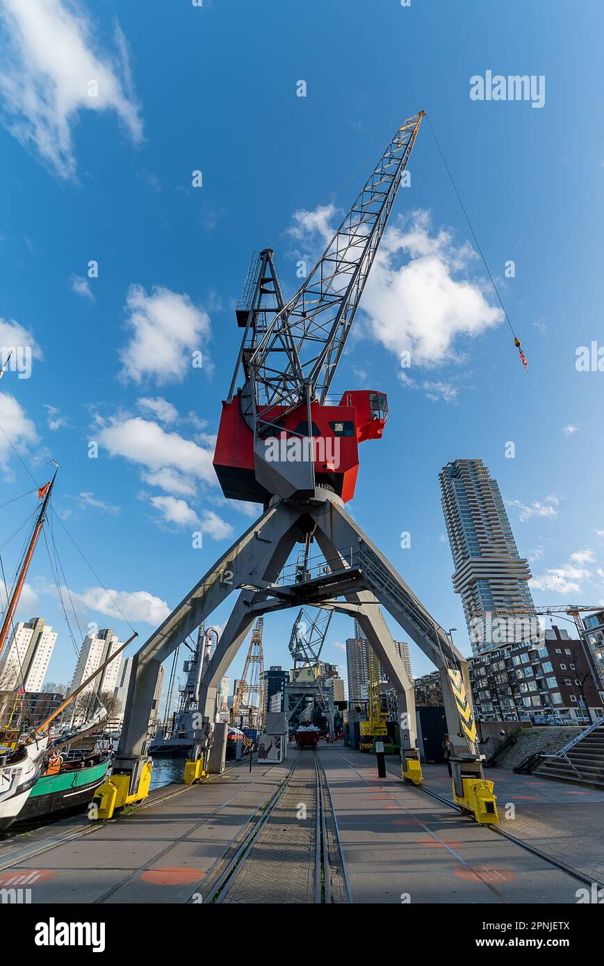 Il Museo Marittimo di Rotterdam, Paesi Bassi. Dedicato alla storia navale, fu fondato nel 1874 dal principe Enrico dei Paesi Bassi. C'è su un pub Foto Stock