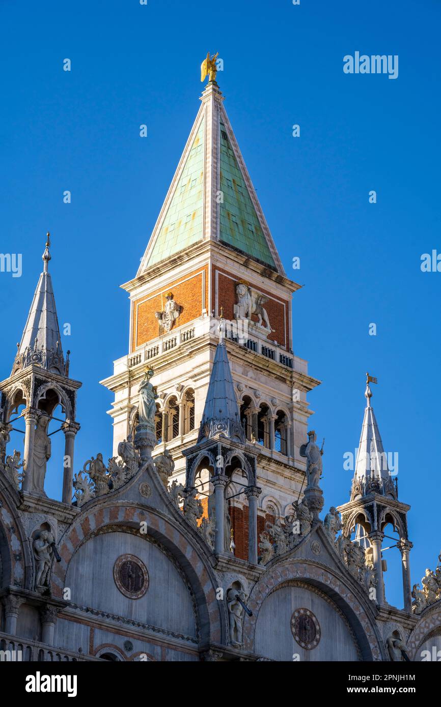 Campanile di San Marco, Venezia, Veneto, Italia Foto Stock