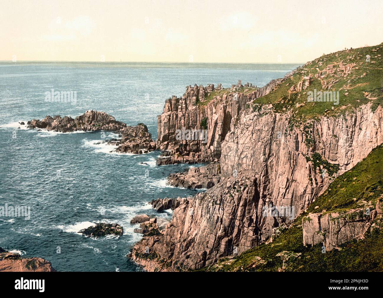 Penzance, Land's End, Cornovaglia, Inghilterra, circa 1900 Foto Stock