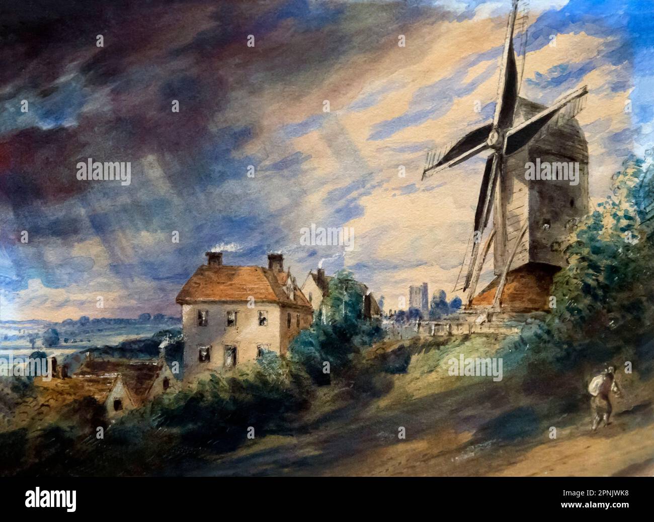 Stanway Mill, vicino a Colchester, John Constable, 1833-1835, Courtauld Gallery, Londra, Inghilterra, Regno Unito, Foto Stock