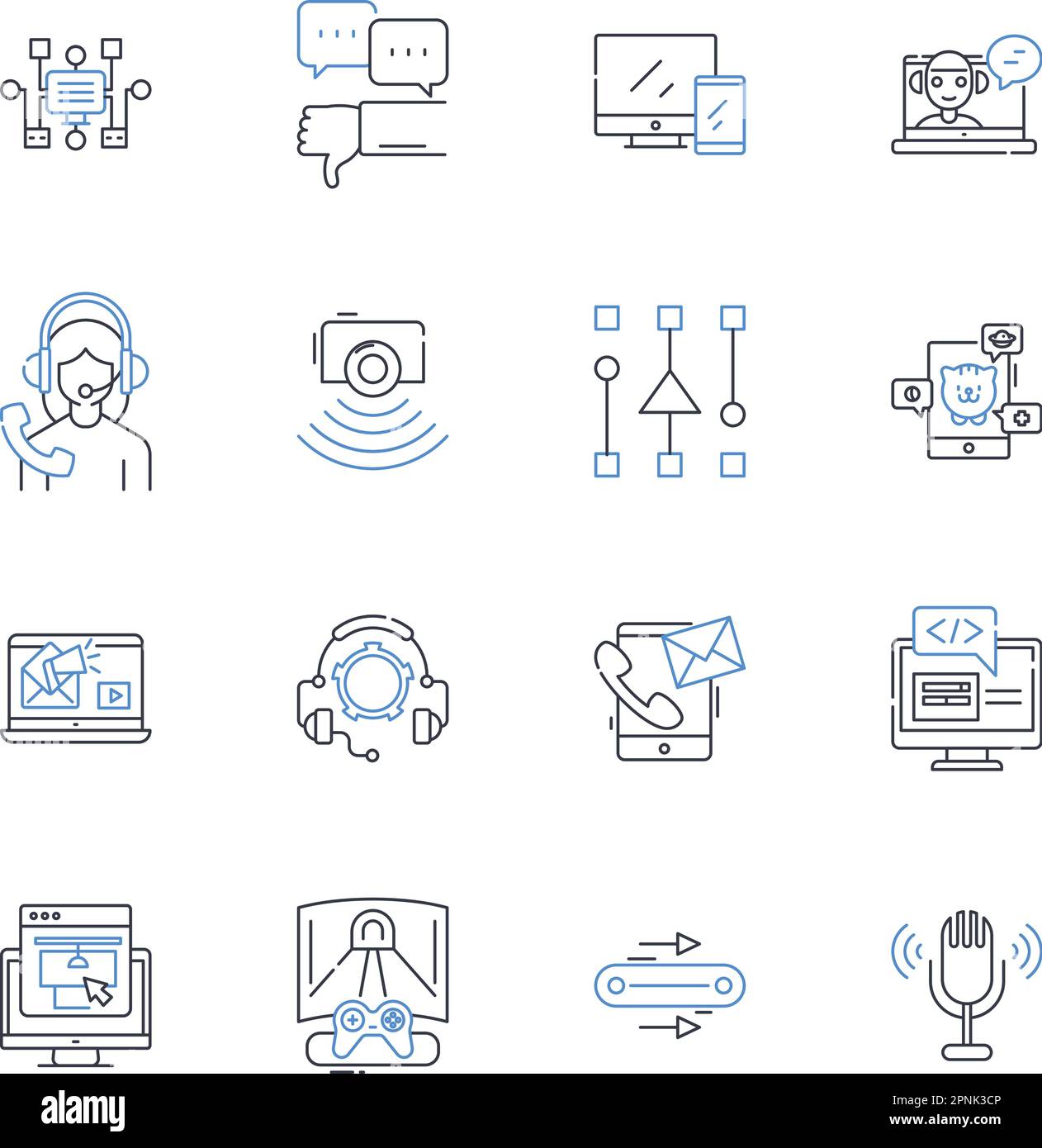 Sonic design linea icone collezione. Velocity, Spin, Sonic boom, Energy, Design, Movimento, vettore sonoro e illustrazione lineare. Supersonico, velocità Illustrazione Vettoriale