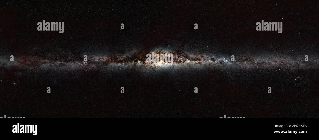 Via Lattea Panorama Foto Stock