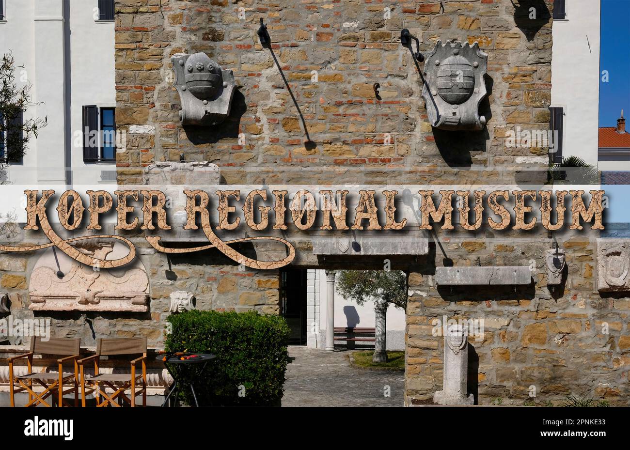 Il Museo Capodistria è il museo più importante della Slovenia, in esso Collezioni di storia, arte, archeologia, mostre temporanee ed eventi culturali Foto Stock