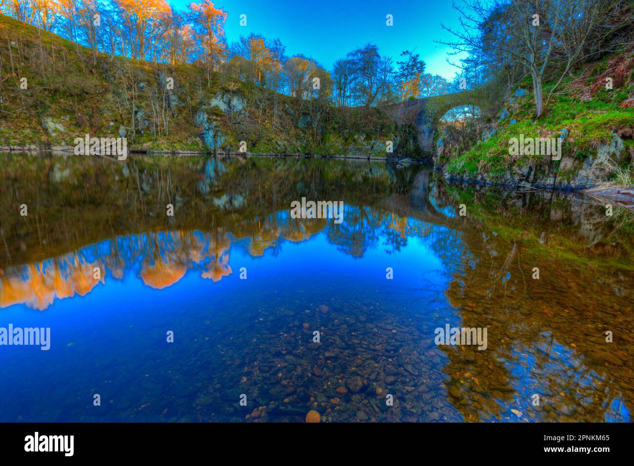 ponte di alvah banff aberdeenshire scozia. Foto Stock