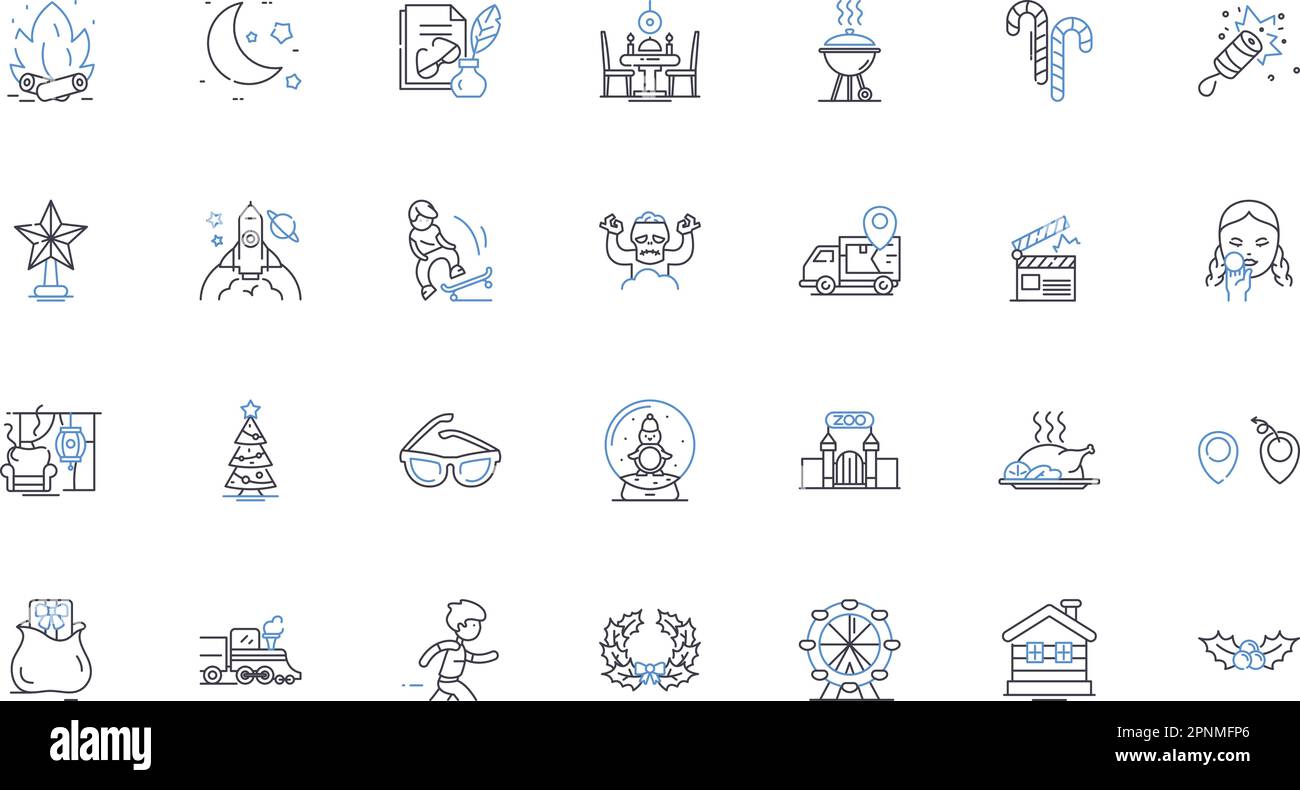 Collezione icone linea istituzione partito. Elite, Insider, potere, Politica, influenza, Creazione, vettore di controllo e illustrazione lineare Illustrazione Vettoriale