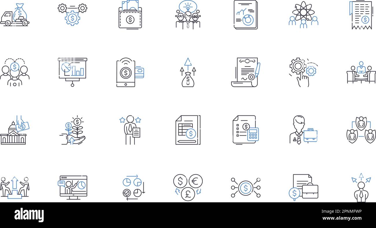 Proteggere una collezione di icone della linea aziendale. Firewall, crittografia, sicurezza informatica, password, autorizzazione, Autenticazione, vettore intrusione e lineare Illustrazione Vettoriale