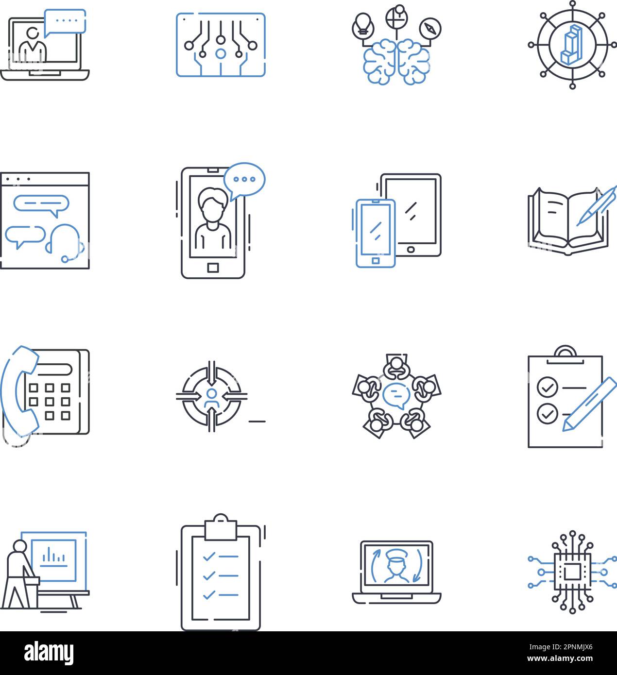 Raccolta di icone della linea di scambio peer-to-peer. Decentralizzazione, trustless, Blockchain, Cryptocurrency, piattaforma, Comunità, vettore peer-to-peer e. Illustrazione Vettoriale