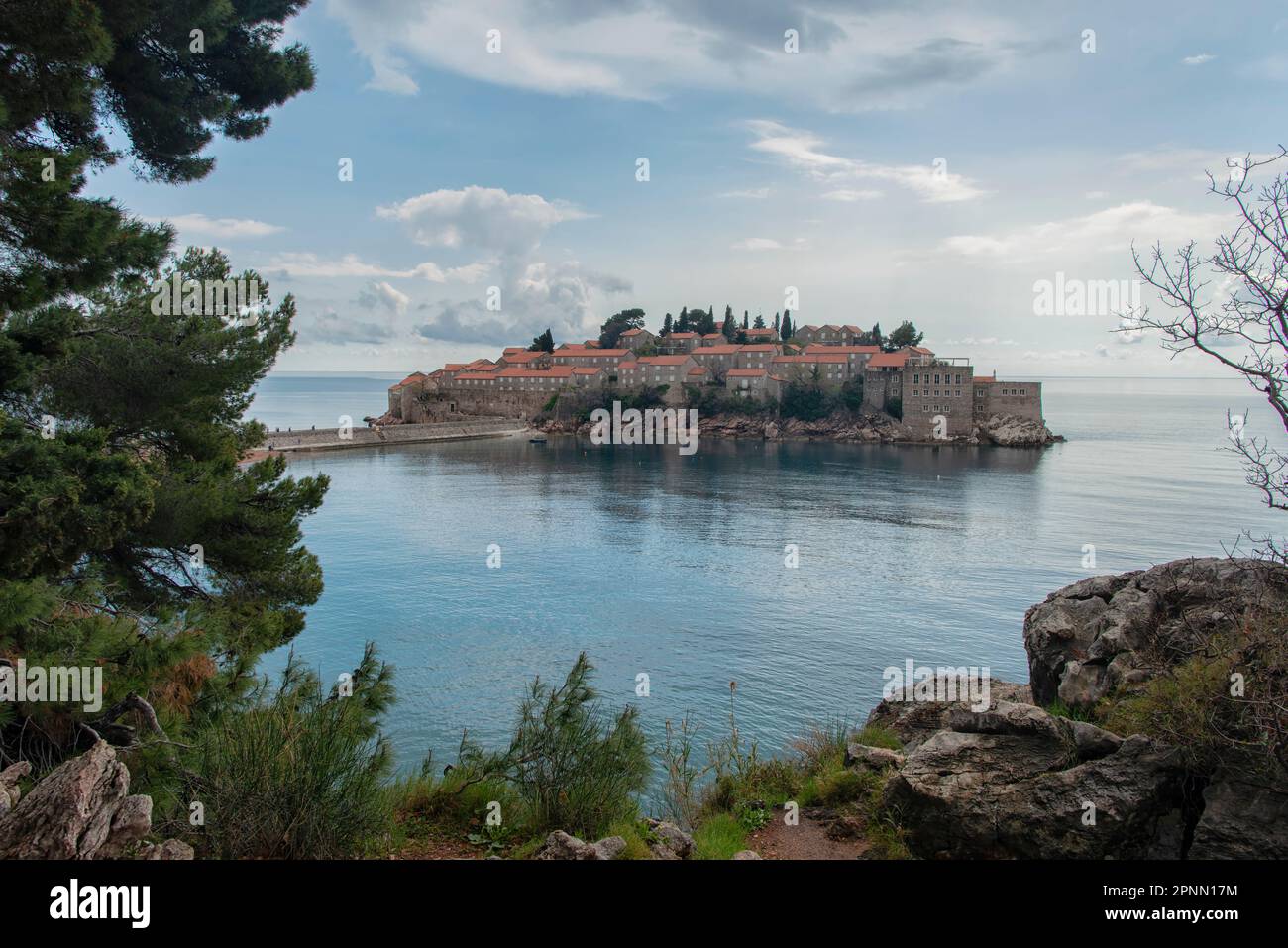 Sveti Stefan, Montenegro Foto Stock