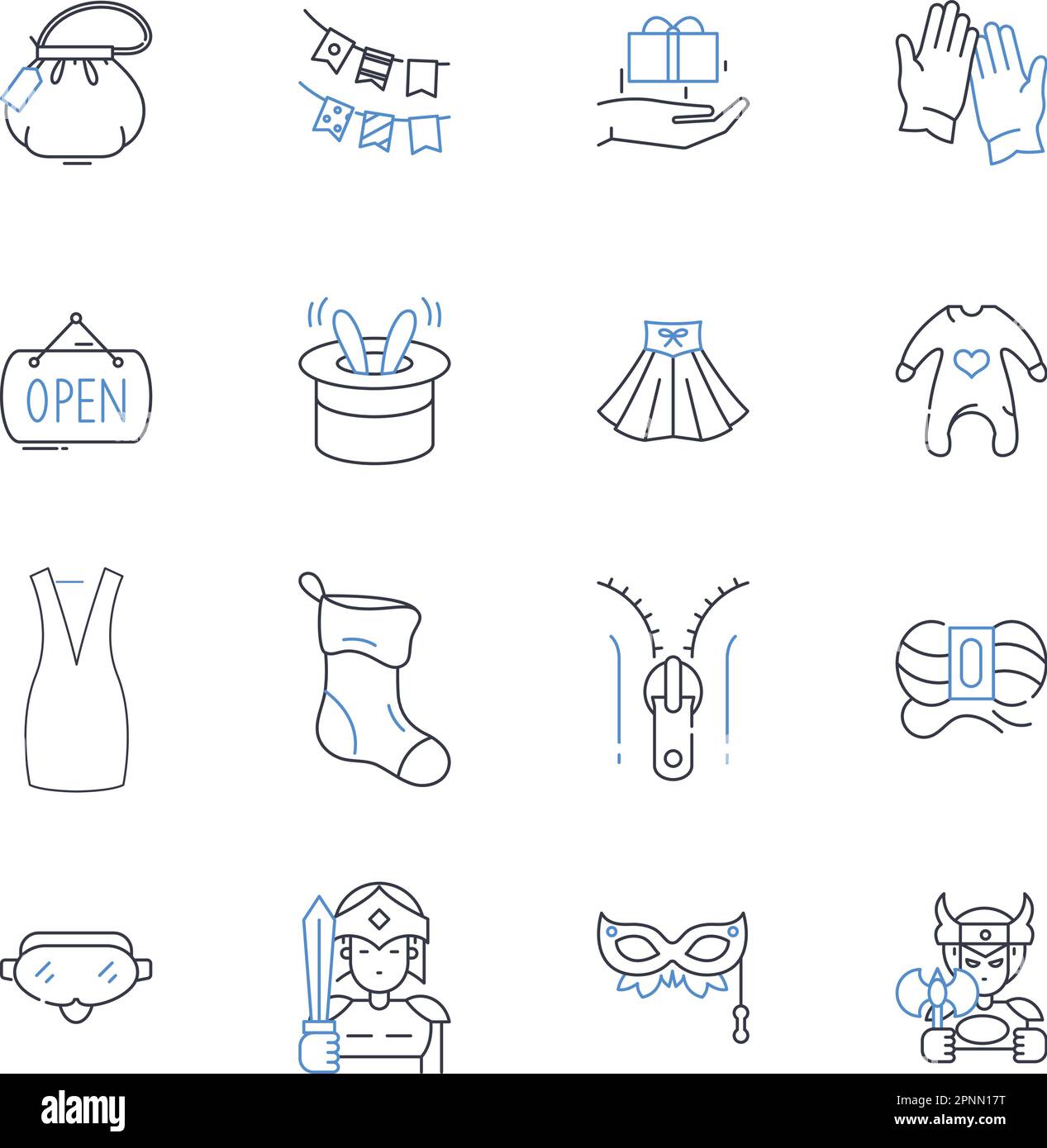 Collezione di icone della linea dell'industria aerospaziale. Aviazione, Ingegneria, Spacecraft, satelliti, propulsione, Aeroplani, vettori aerodinamici e lineari Illustrazione Vettoriale