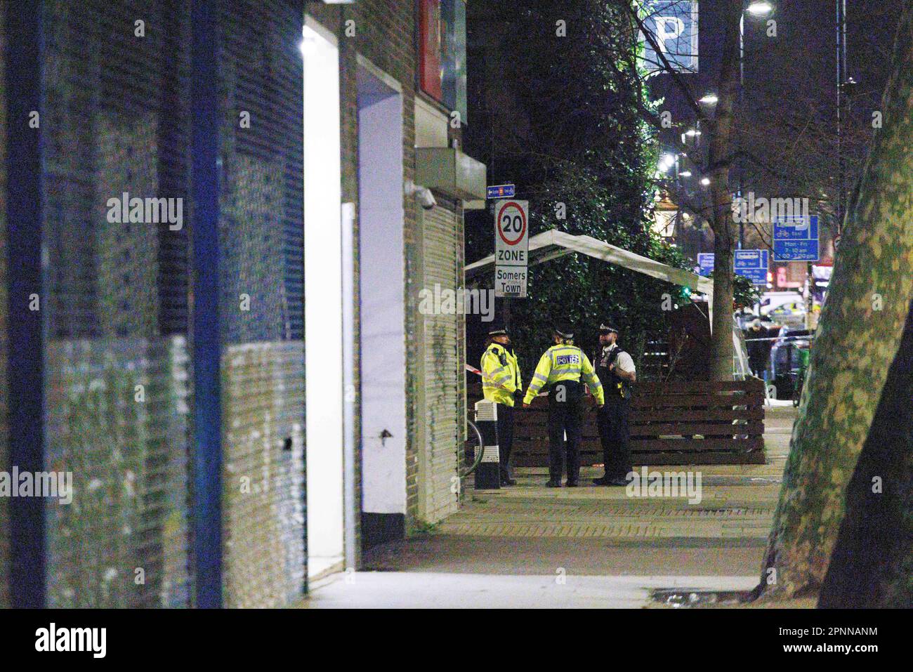 Sparando ne ha uccisi tre vicino Church a Euston questo pomeriggio. Immagine scattata il 14 gennaio 2023. © Belinda Jiao jiao.bilin@gmail.com 07598931257 https://www. Foto Stock