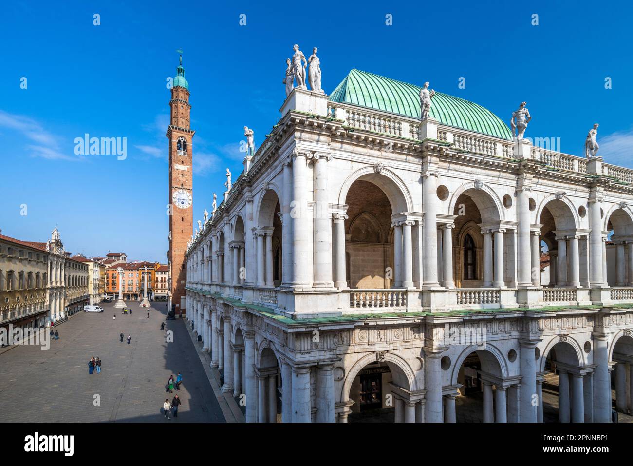 Piazza dei Signori, Basilica Palladiana, Vicenza, Veneto, Italia Foto Stock