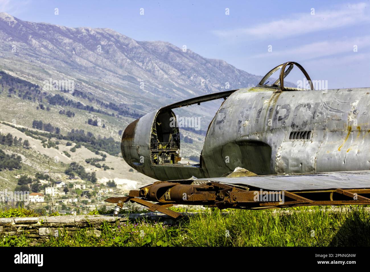 Fortezza di Gjirokastra, collezione di armi storiche, Gjirokastra, Albania Foto Stock