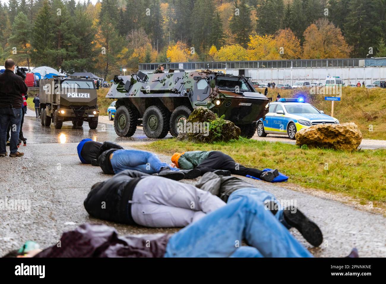 BWTEX esercizio, polizia e Bundeswehr prova la lotta contro i terroristi insieme. 2, 500 persone hanno partecipato al più grande esercizio antiterrorismo in Foto Stock