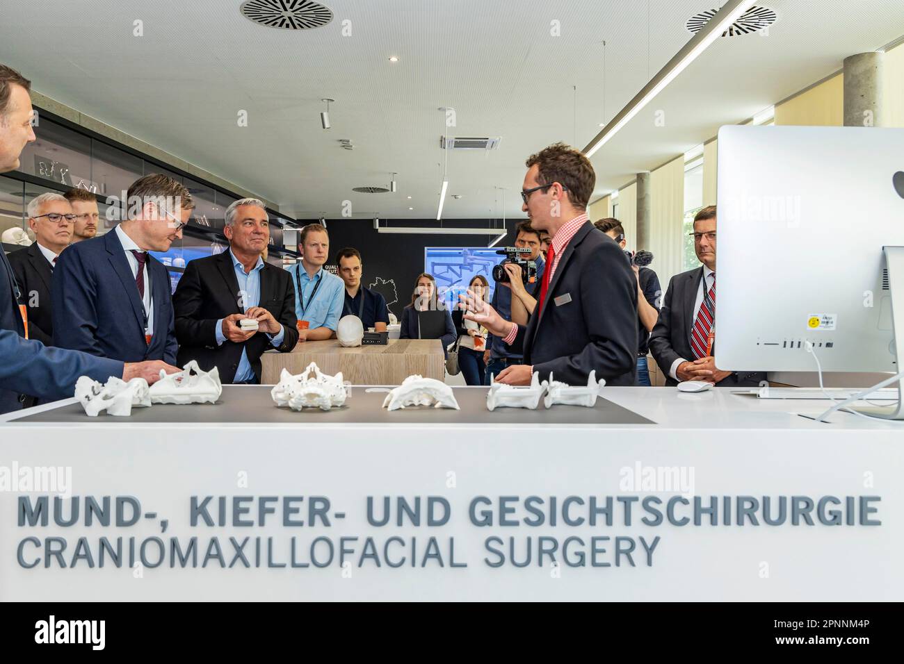 Società di tecnologia medica KLS Martin Group, a sinistra Christian Leibinger, Managing Partner, KLS Martin Group, accanto a lui Thomas Strobl, CDU Foto Stock