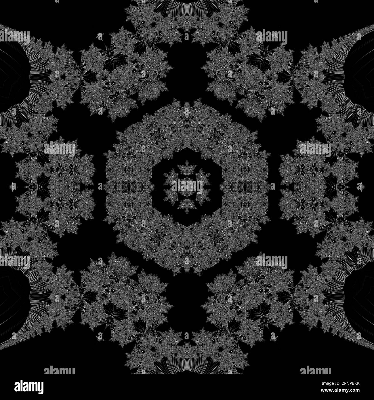 Infinite Mandelbrot Fractal Zoom colorful Art Render astratto matematica Scienza Arte Foto Stock