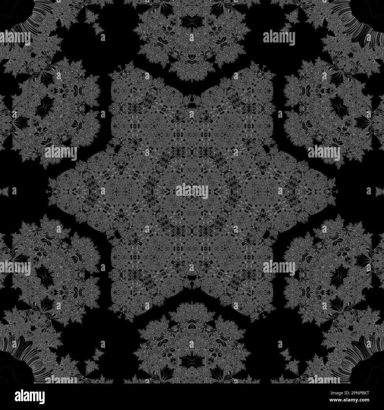 Infinite Mandelbrot Fractal Zoom colorful Art Render astratto matematica Scienza Arte Foto Stock