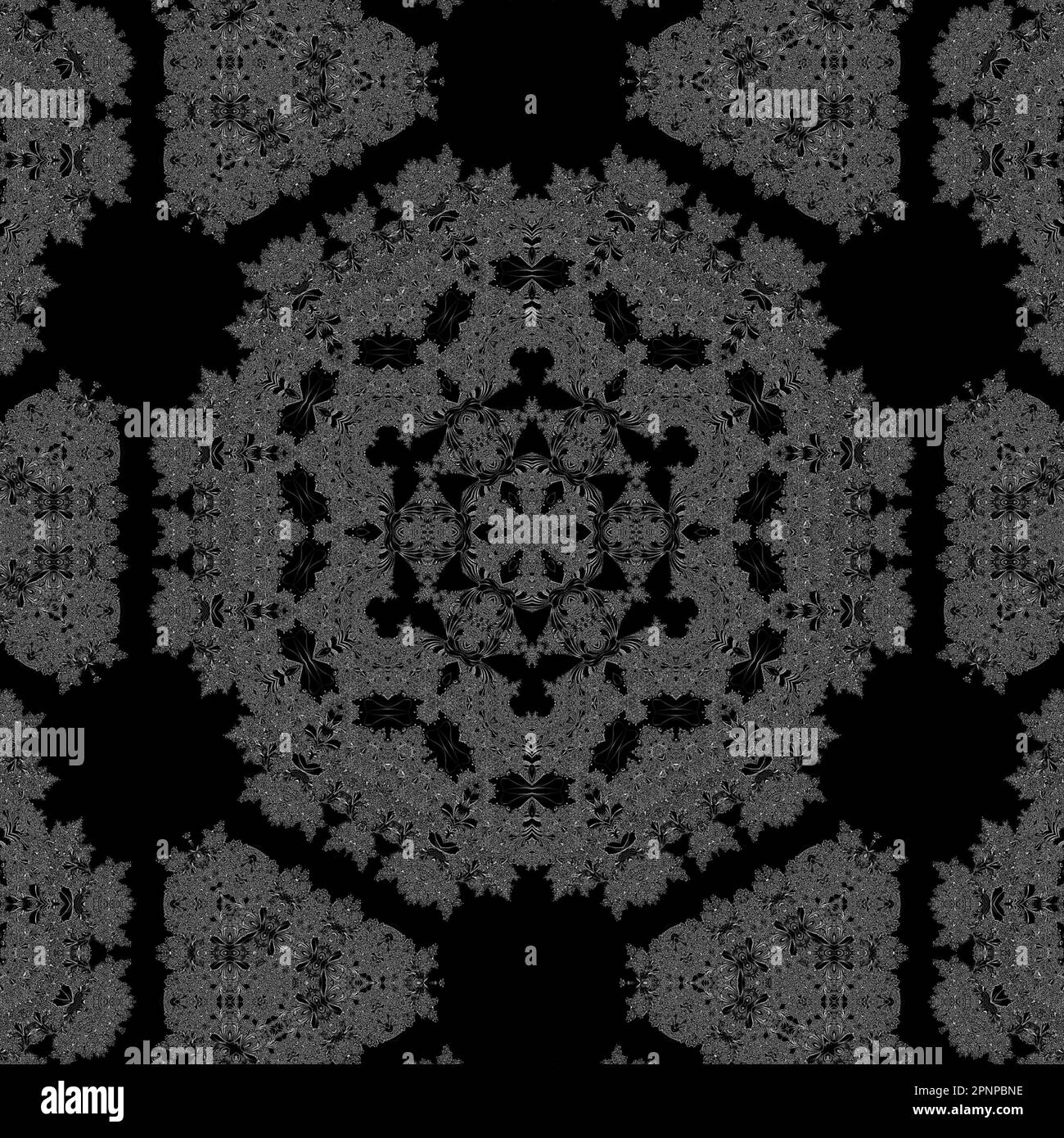 Infinite Mandelbrot Fractal Zoom colorful Art Render astratto matematica Scienza Arte Foto Stock