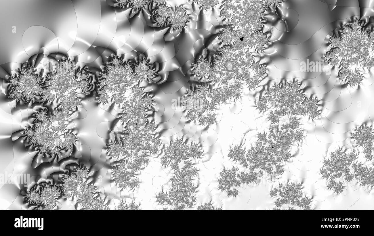 Infinite Mandelbrot Fractal Zoom colorful Art Render astratto matematica Scienza Arte Foto Stock