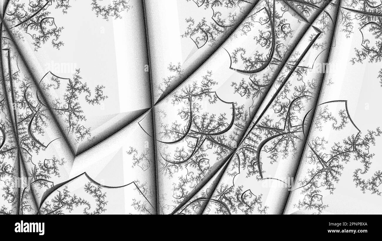 Infinite Mandelbrot Fractal Zoom colorful Art Render astratto matematica Scienza Arte Foto Stock