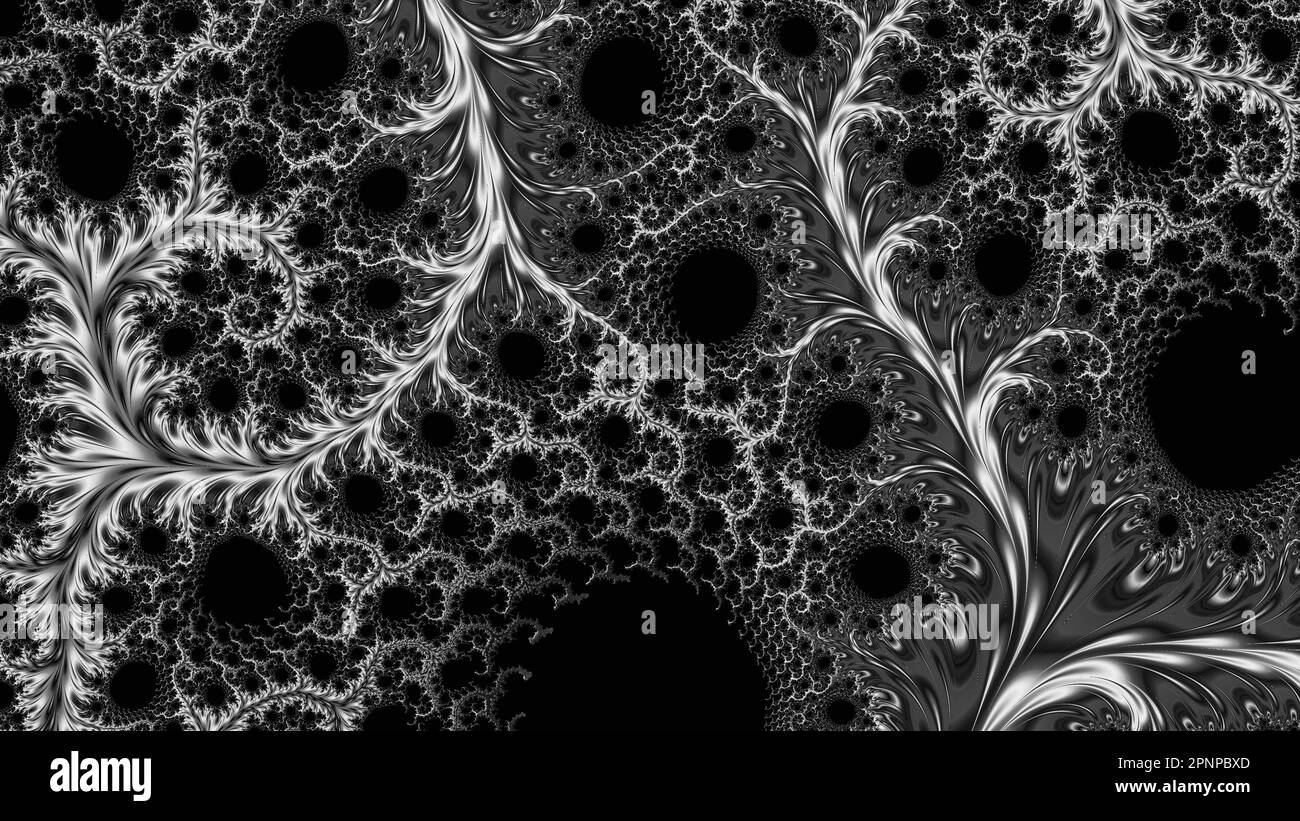 Infinite Mandelbrot Fractal Zoom colorful Art Render astratto matematica Scienza Arte Foto Stock