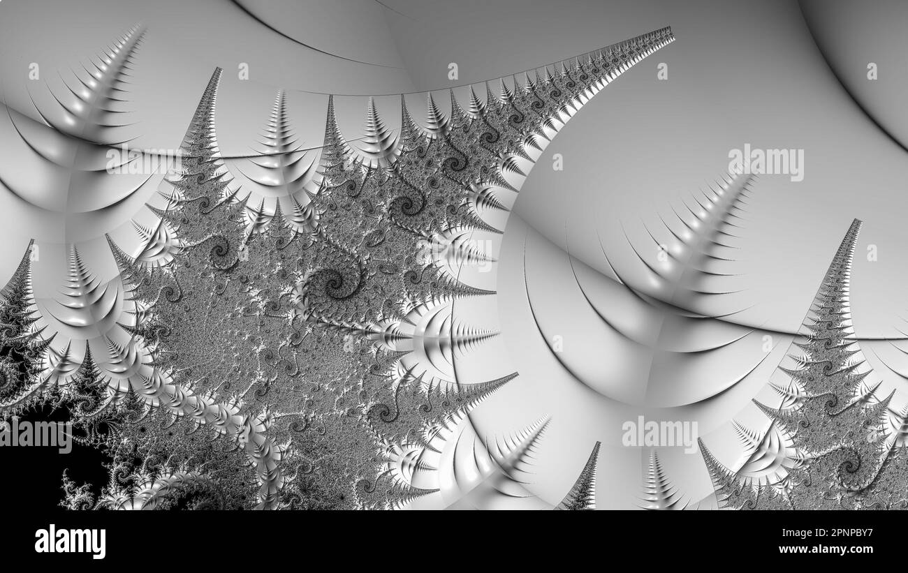 Infinite Mandelbrot Fractal Zoom colorful Art Render astratto matematica Scienza Arte Foto Stock