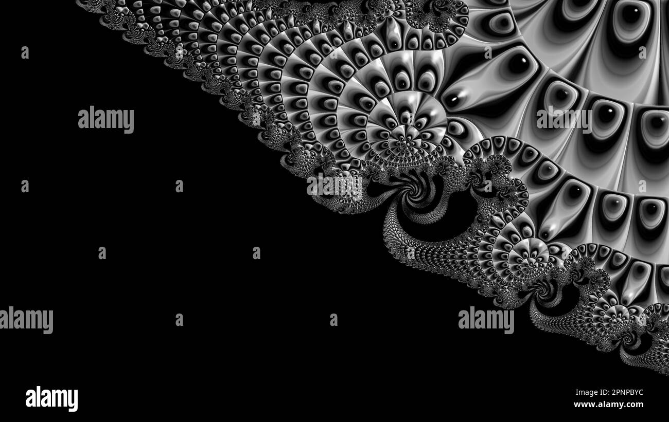 Infinite Mandelbrot Fractal Zoom colorful Art Render astratto matematica Scienza Arte Foto Stock