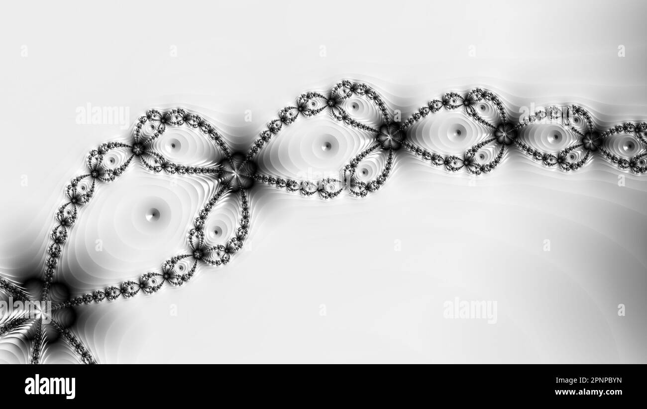 Infinite Mandelbrot Fractal Zoom colorful Art Render astratto matematica Scienza Arte Foto Stock