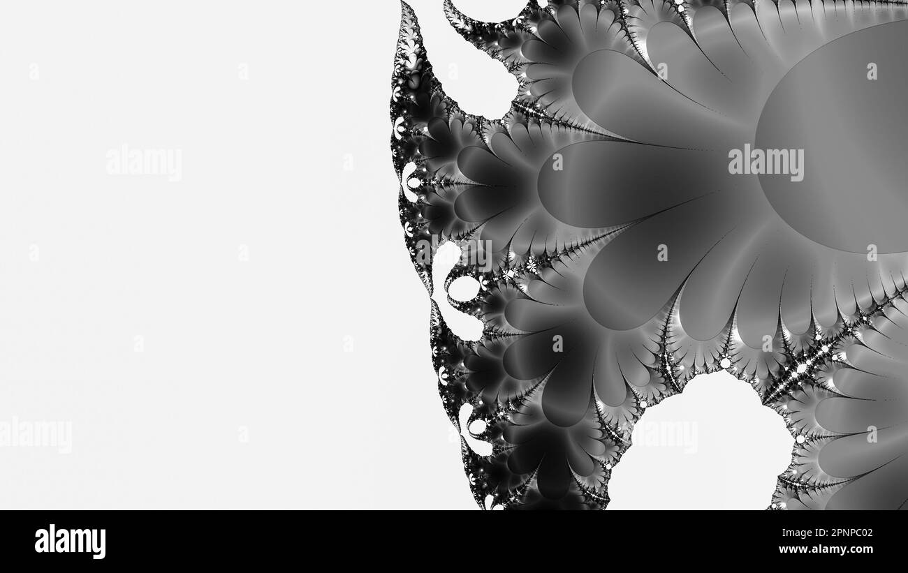 Infinite Mandelbrot Fractal Zoom colorful Art Render astratto matematica Scienza Arte Foto Stock