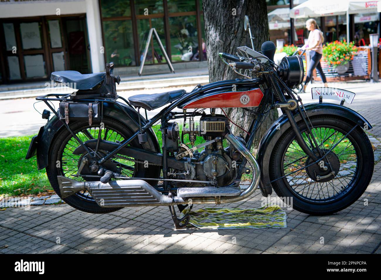 Szczawno-zdroj, Polonia - Agosto 6,2022: X Walbrzych Rally Internazionale dei veicoli d'epoca Foto Stock