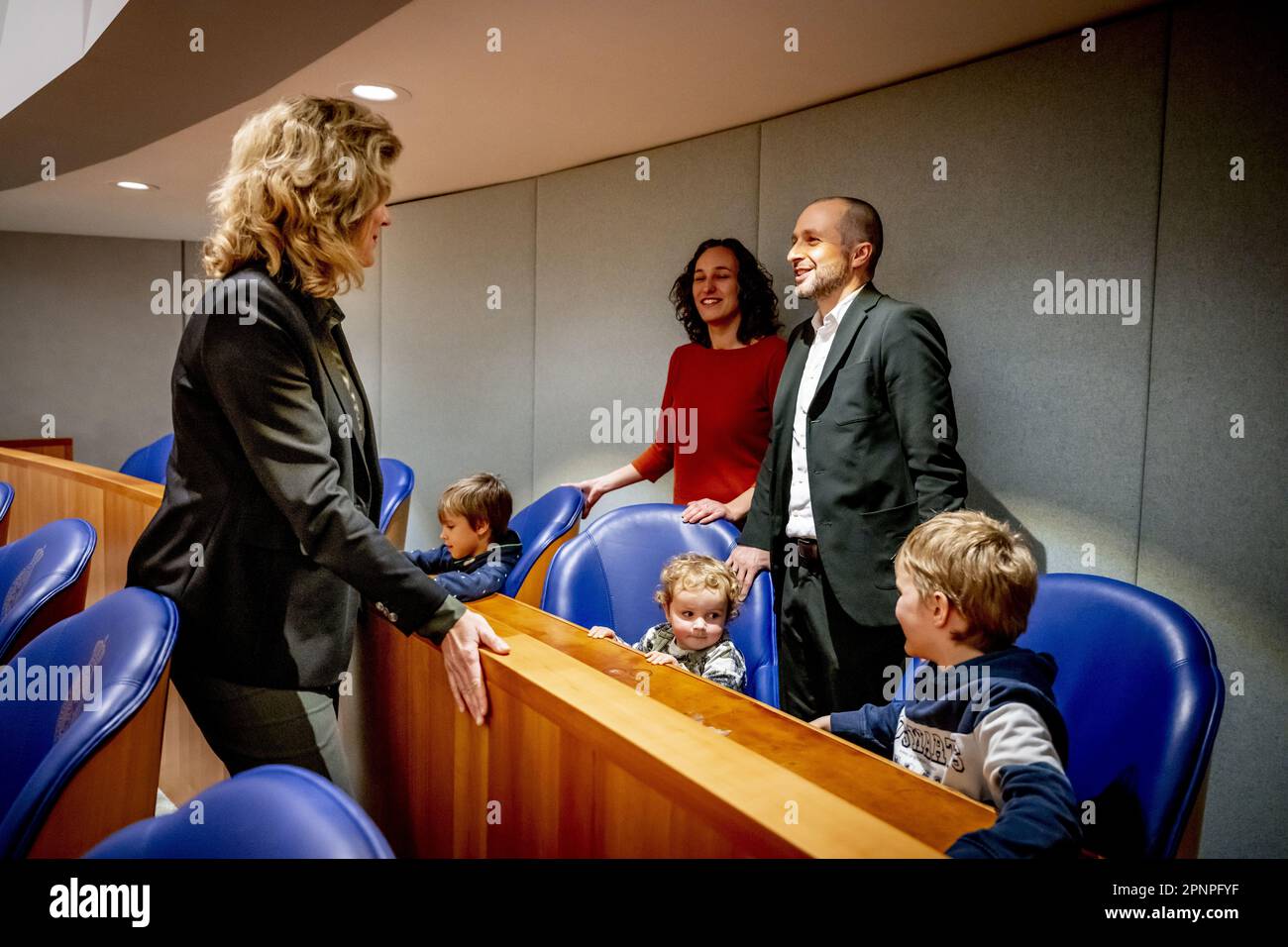L'AIA - Maarten Hijink della SP dice addio come membro del parlamento alla Camera dei rappresentanti. Dal 2006, Hijink lavora per la frazione SP nella Camera dei rappresentanti. ANP ROBIN UTRECHT olanda fuori - belgio fuori Foto Stock