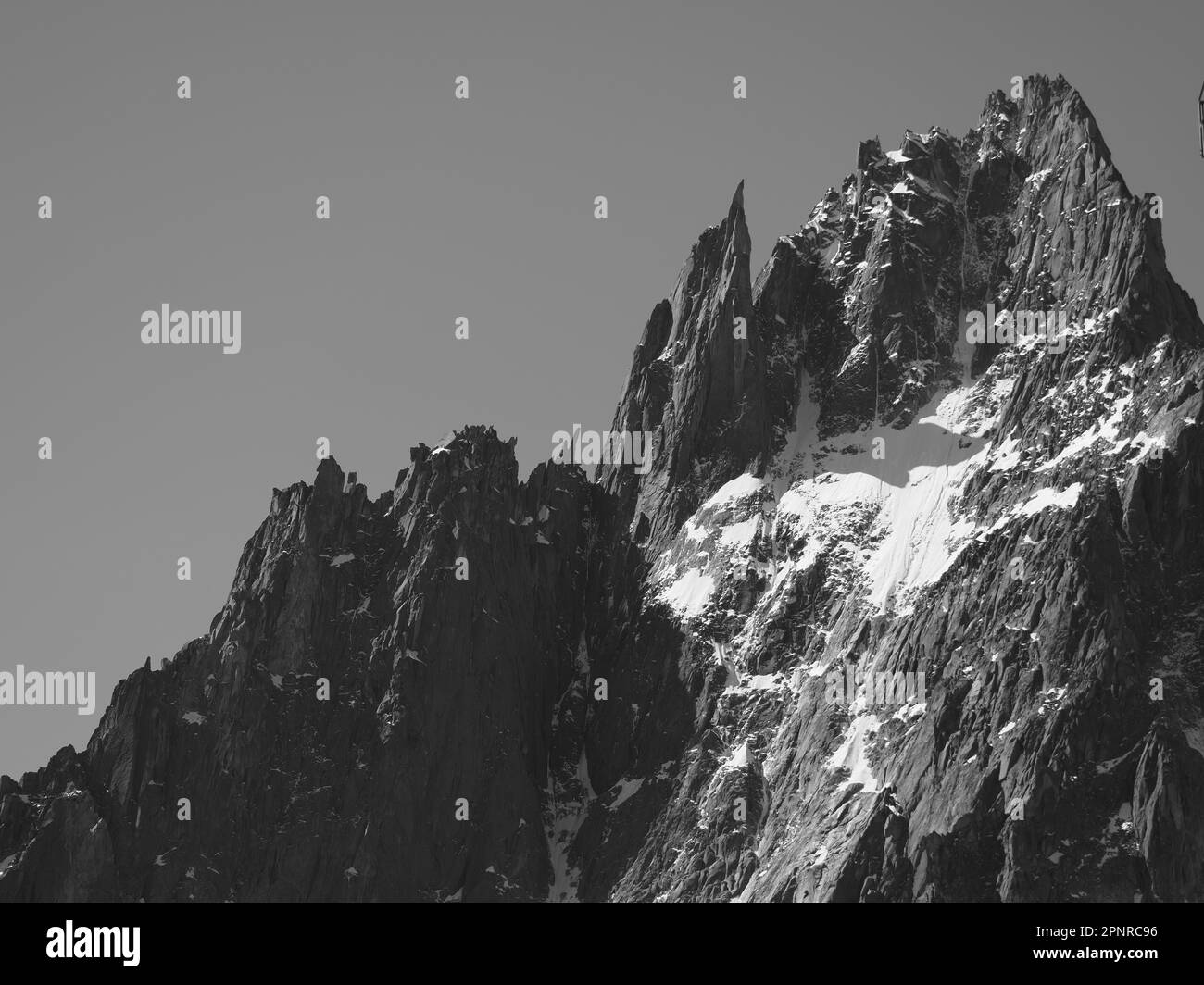 Aiguilles en vallée de Chamonix Foto Stock