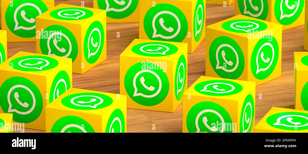 logo dei social media 3d Foto Stock