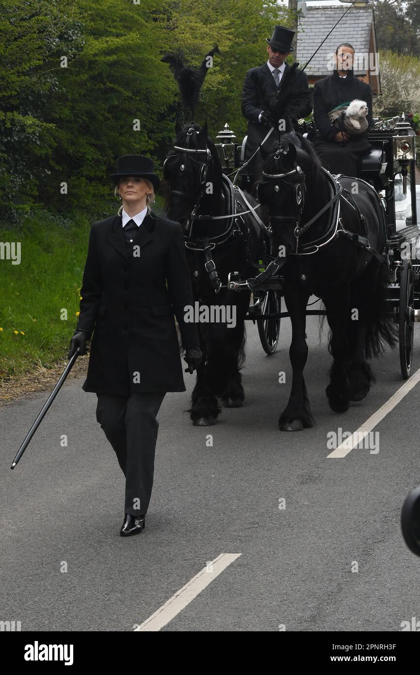 Il funerale di Paul o'Grady Foto Stock