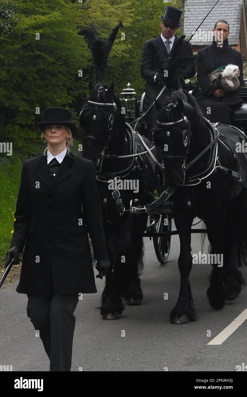 Il funerale di Paul o'Grady Foto Stock