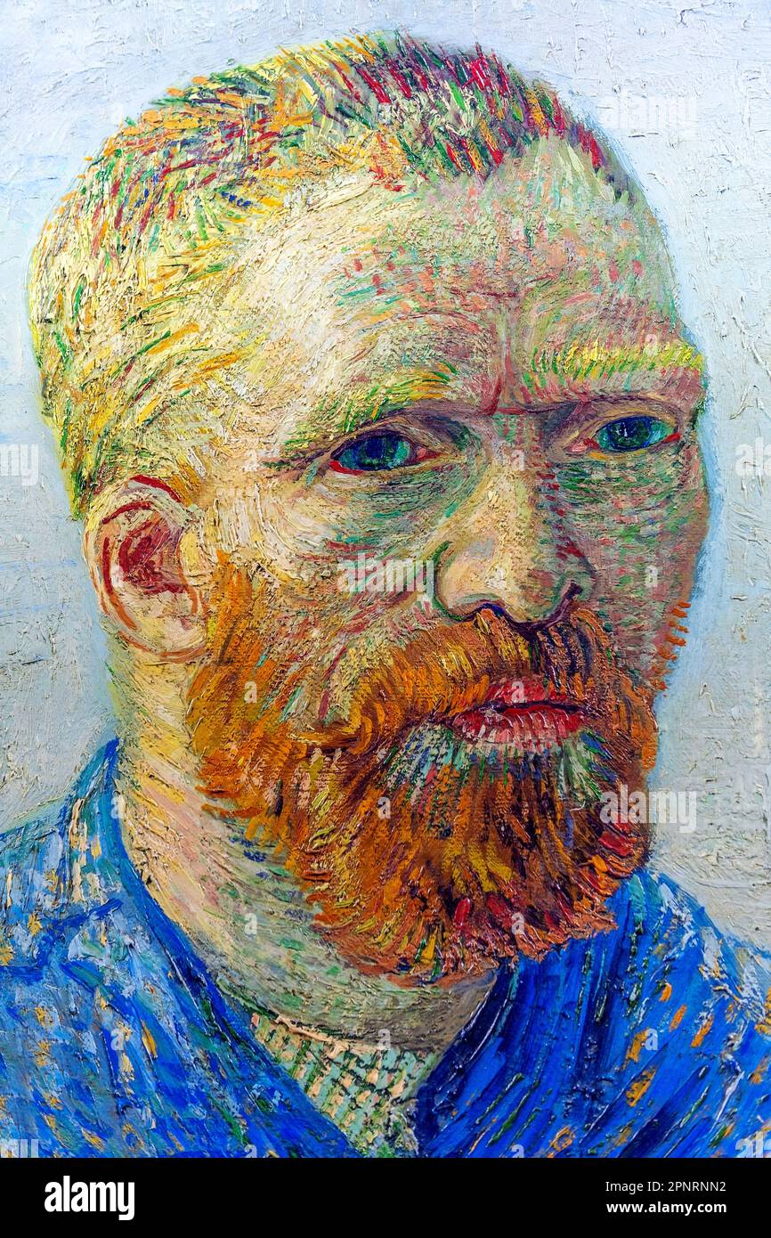 Autoritratto pittura, Vincent Van Gogh Foto Stock