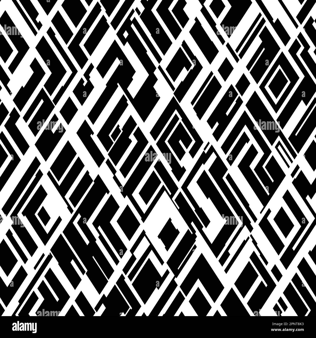 Ripetizione geometrica astratta. Illustrazione vettoriale sfondo senza giunture Illustrazione Vettoriale