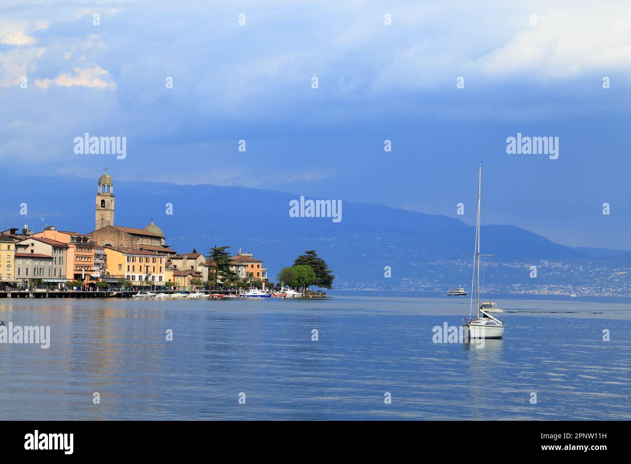 Salò. Lago di Garda, Lago di Garda, Gardasee Foto Stock
