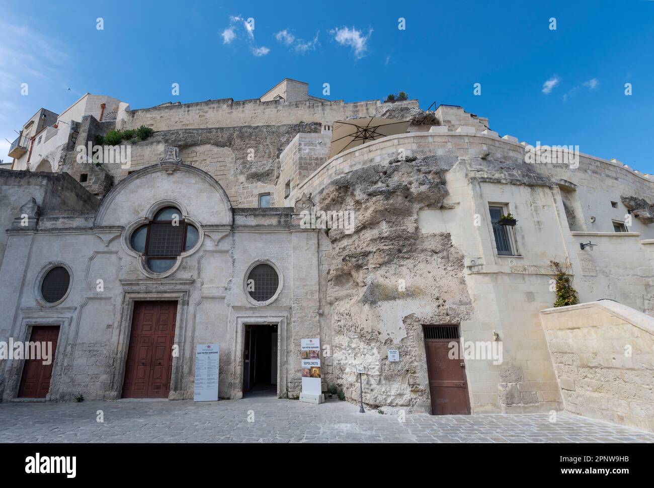 Sassi di Matera: Chiesa rupestre di Barisano Foto Stock