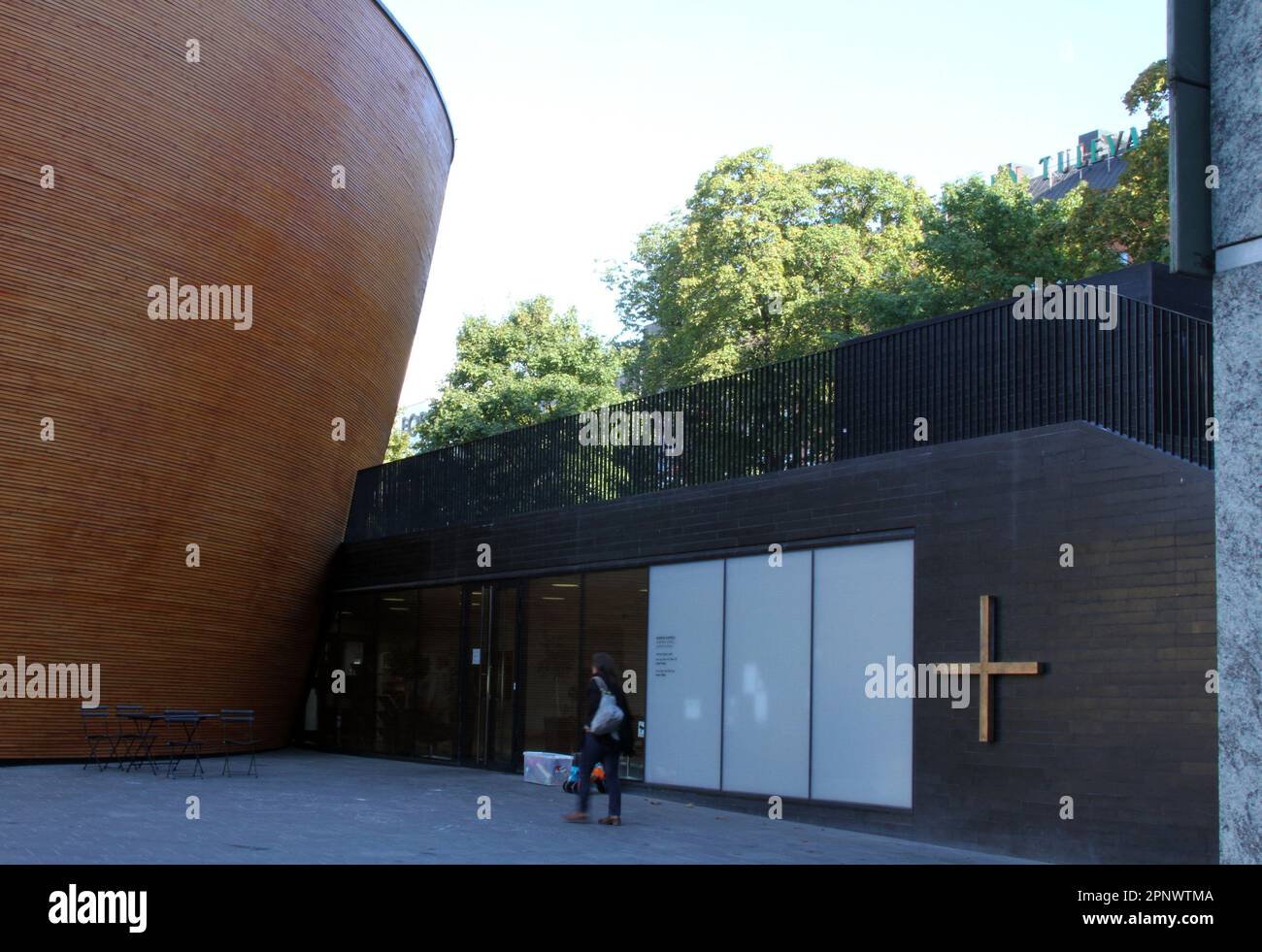 Chiesa di Temppeliaukion a Helsinki, Finlandia Foto Stock