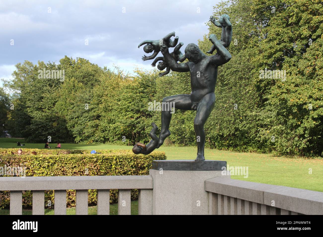 Parco delle Sculture di Vigeland a Oslo, Norvegia Foto Stock