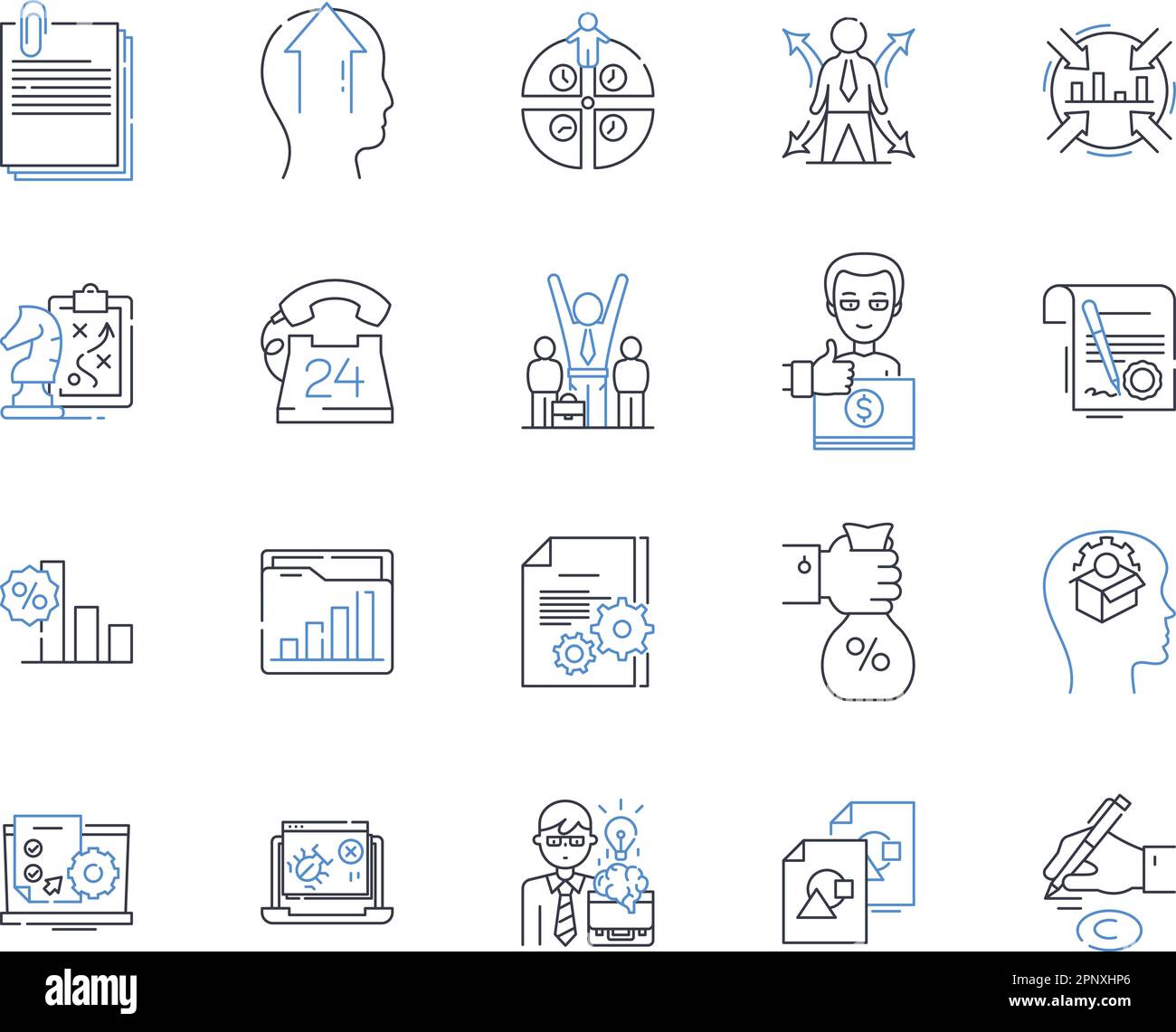 Associazione società linea icone raccolta. Partecipazione, Comunità, collaborazione, Difesa, Nerking, Unità, vettore di supporto e illustrazione lineare Illustrazione Vettoriale