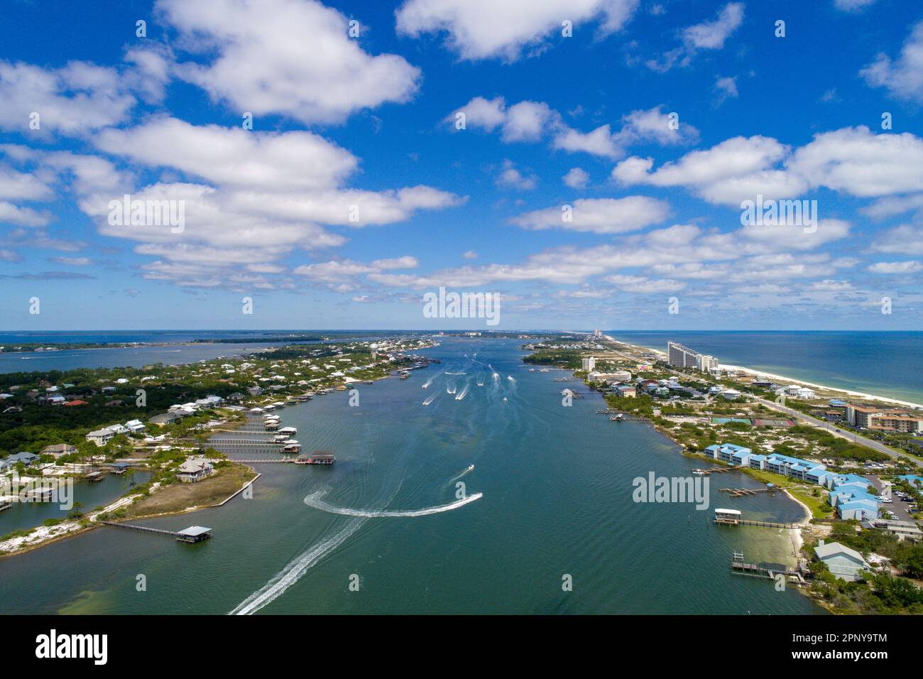 Perdido Key Beach, Florida e Ono Island, Alabama Foto Stock