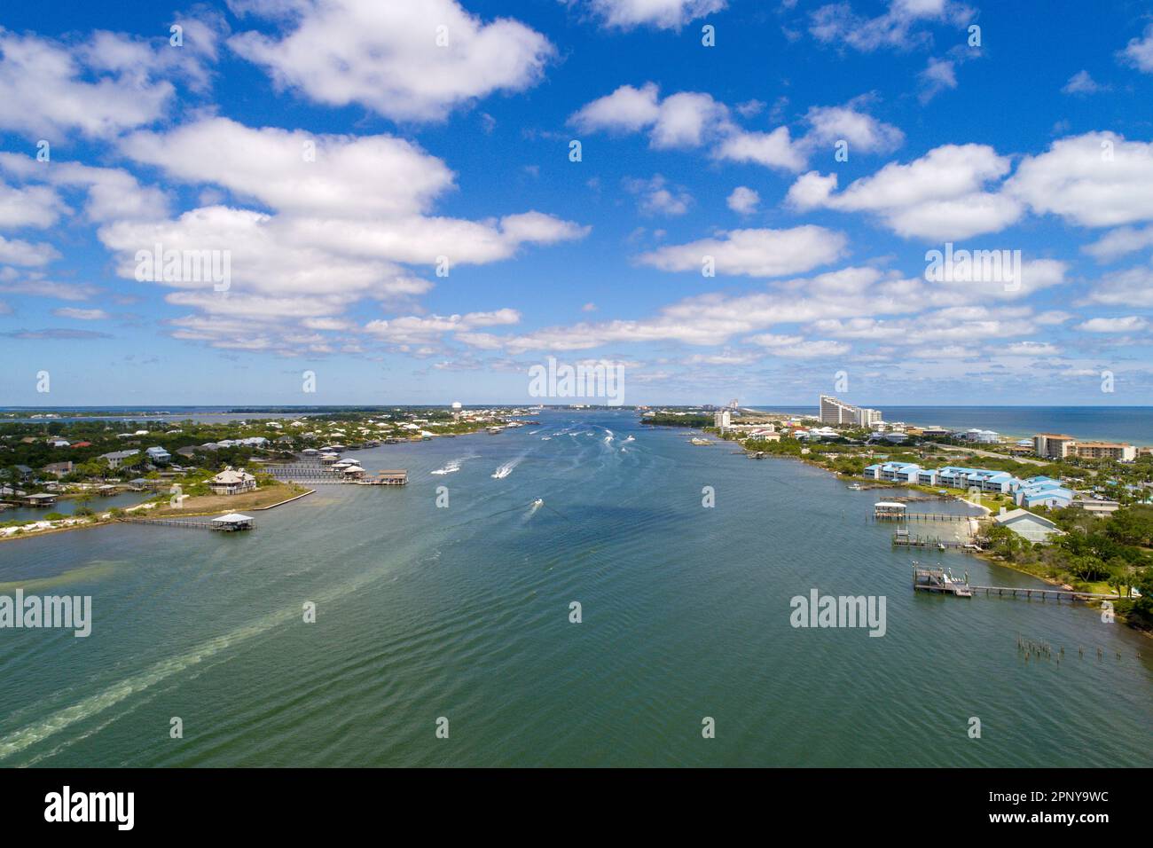 Perdido Key Beach, Florida e Ono Island, Alabama Foto Stock