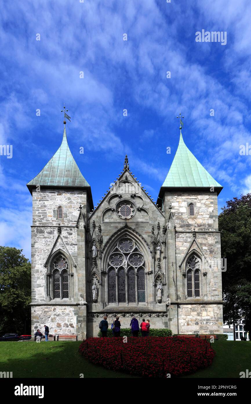 Stavanger Domkirke (cattedrale di St Svithun) Città di Stavanger, Fiordi occidentali, Norvegia, Scandinavia, Europa. Stavanger domkirke (cattedrale di San Svitun) Foto Stock