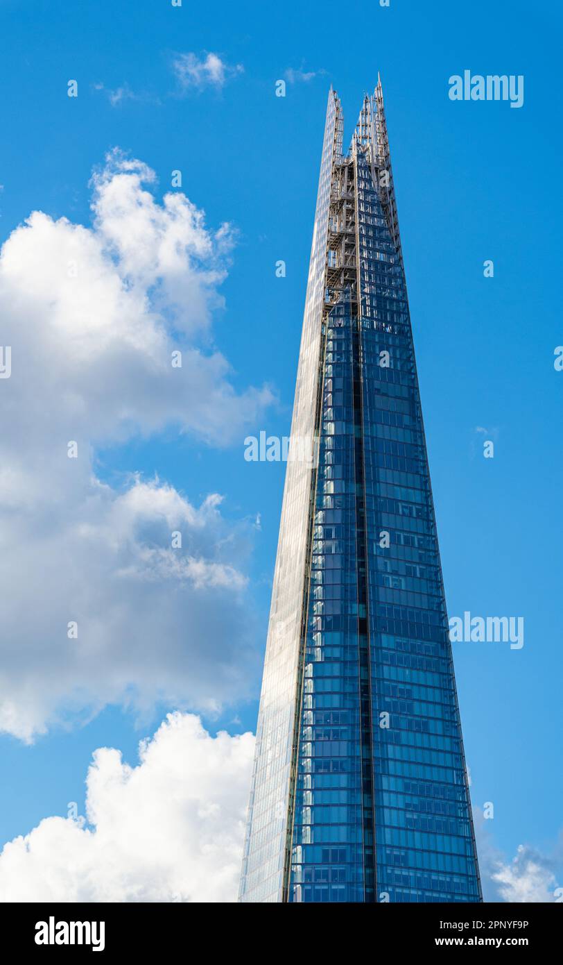 The Shard, grattacielo di vetro nella città di Londra, Inghilterra Foto Stock