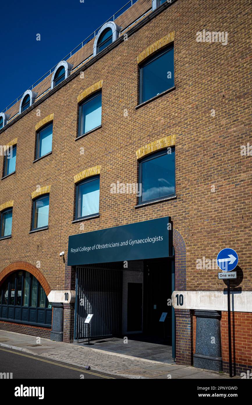 Royal College of Obstetricians and Gynaecologists (RCOG). Sede centrale della RCOG al 10-18 di Union St, Londra, Regno Unito. Associazione professionale fondata nel 1929. Foto Stock