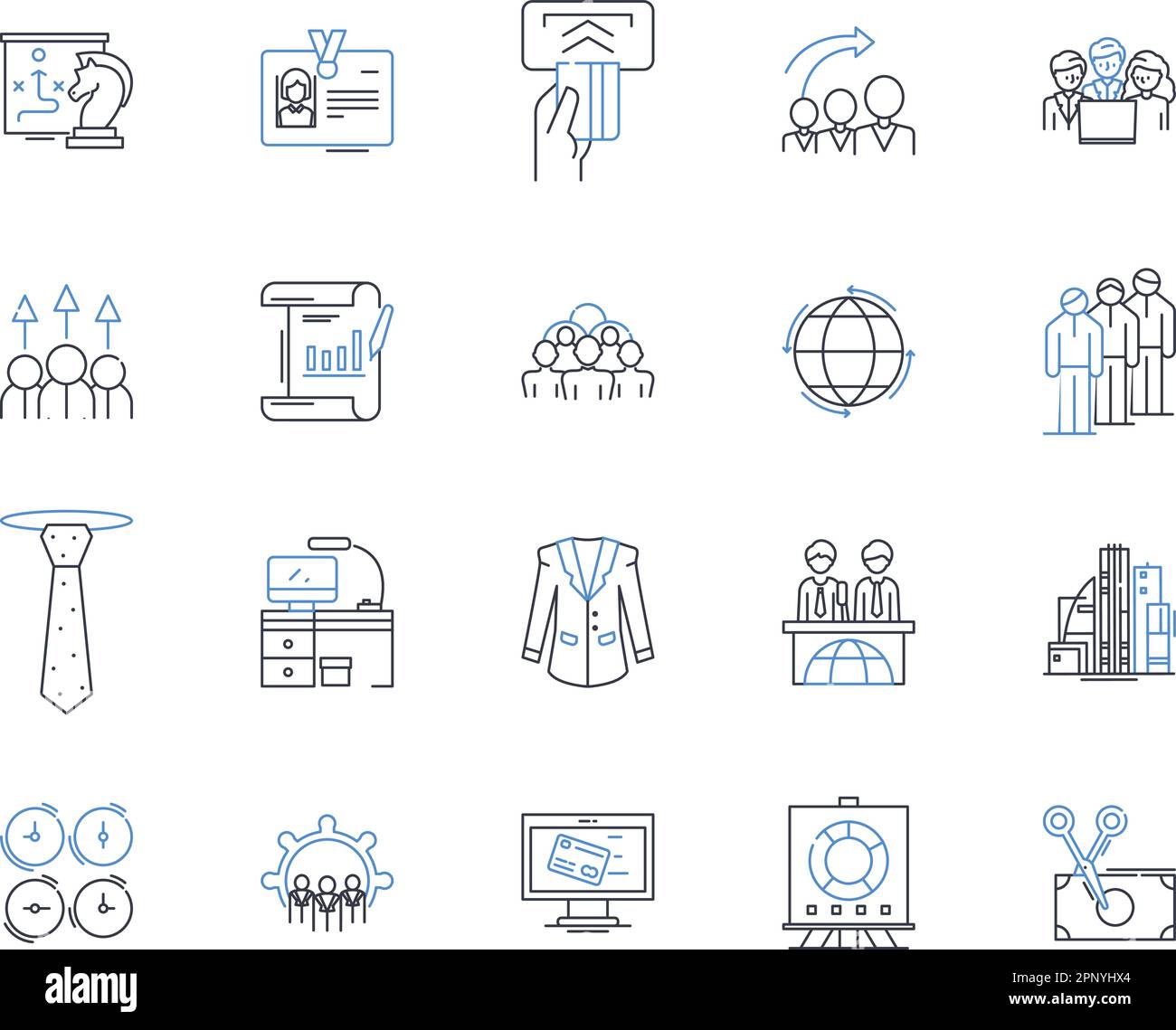 Raccolta di icone di riga generate dall'utente. Collaborazione, coinvolgimento, commenti, feedback, interazione, Valutazioni, esamina l'illustrazione vettoriale e lineare Illustrazione Vettoriale