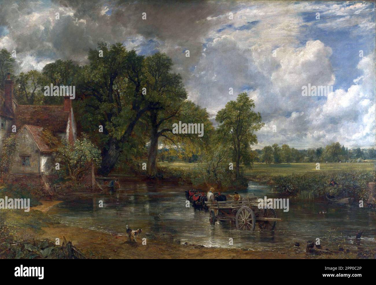 The Hay Wain 1821 di John Constable Foto Stock