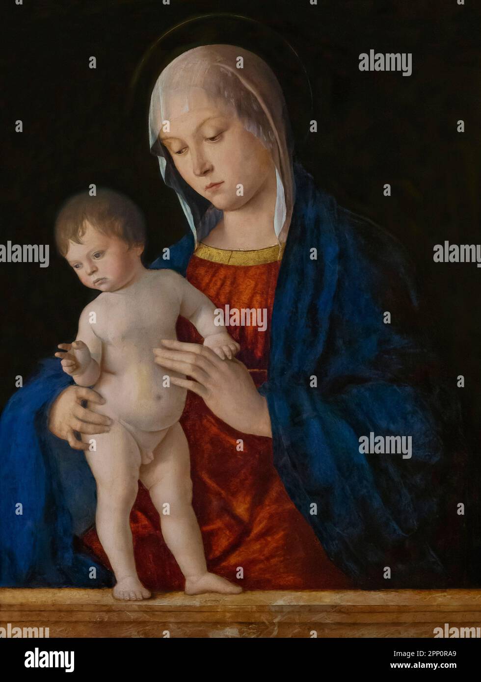 La Madonna e il Bambino, Giovanni Bellini, circa 1480-1485, Foto Stock